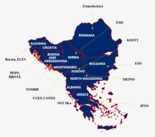 Slovenia Croatia Serbia Map, HD Png Download, Free Download