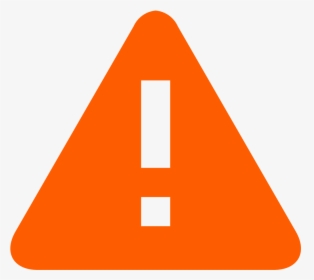 Warning Icon Png - Orange Triangle, Transparent Png, Free Download