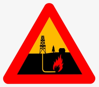 Warning Shale Gas Clip Arts - Slope Of A Road, HD Png Download, Free Download