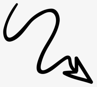 Arrow With Scribble - Scribble Arrow Png, Transparent Png, Free Download