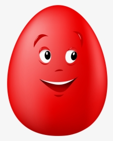 Transparent Easter Red Smiling Egg Png Clipart Picture - Easter Eggs, Png Download, Free Download