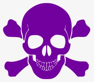 Skull And Cross Bones Free Download - Black Skull And Crossbones, HD Png Download, Free Download