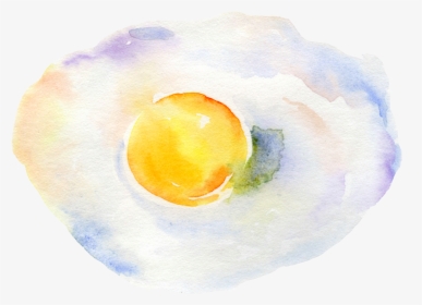 Poached Eggs Png - Watercolor Paint, Transparent Png, Free Download