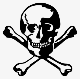 Skull Bones Cross Bones Dead - Skull Dead, HD Png Download, Free Download