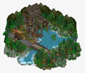 House By The River, Png V - Old House Habbo, Transparent Png, Free Download