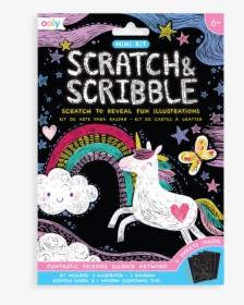 Mini Scratch & Scribble 7 Piece Art Kit- Funtastic - Illustration, HD Png Download, Free Download