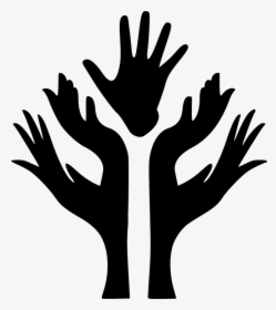 Hands, Tree, Vector, Nero - Mão Vetor Png, Transparent Png, Free Download