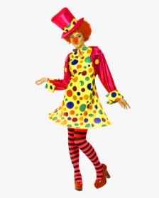 Clown Png - Ladies Clown Fancy Dress, Transparent Png, Free Download