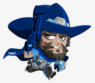 Mccree Hat Png - Mccree Overwatch Cute Spray, Transparent Png, Free Download