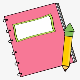 Paper Back School Clipart Pink - Book And Pencil Clipart, HD Png Download, Free Download