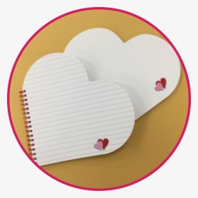 Heart Shaped Lined And Sketch Paper - Heart Shaped Notebook Png, Transparent Png, Free Download