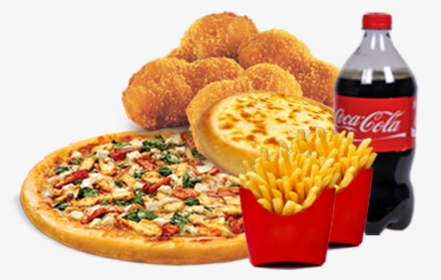 Pizza And Fries Png - Pizza And Cold Drink Chicken, Transparent Png, Free Download