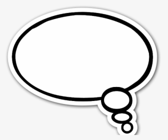 A Thinking Speech Bubble Sticker - Conversation Balloon, HD Png Download, Free Download