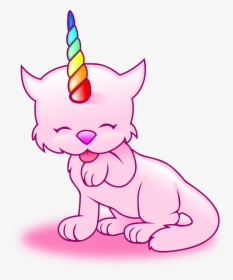 Rainbow Unicorn Horn Png - Cat Unicorn Black And White, Transparent Png, Free Download