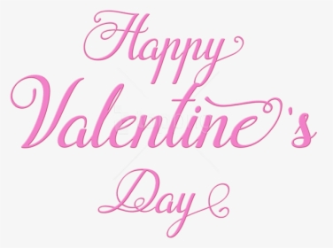 Happy Valentine Day Png - Calligraphy, Transparent Png, Free Download