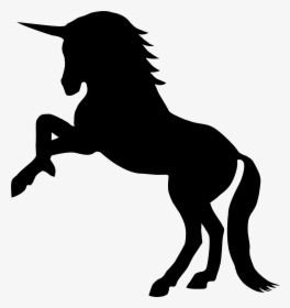 Horse Unicorn Silhouette Clip Art - Unicorn Silhouette Png, Transparent Png, Free Download