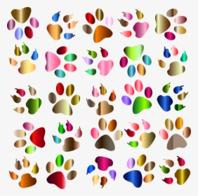 Heart,petal,paw - Free Dog Paw Background Clip Art, HD Png Download, Free Download