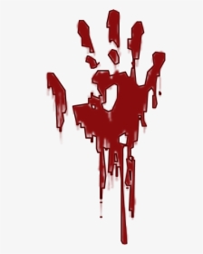 #blood , #handprint , #dna , #freetoedit - Bloody Handprint Transparent Background, HD Png Download, Free Download