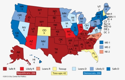 Electoral College Map 2020, HD Png Download, Free Download