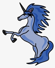 Unicorn Blue Clip Arts - Clip Art Blue Unicorn, HD Png Download, Free Download