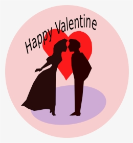 Moving Clipart Happy Valentines Day - Happy Valentine Day Kiss, HD Png Download, Free Download