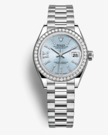 Official Rolex Website Timeless Luxury Watches Png - Ice Blue Rolex Datejust, Transparent Png, Free Download