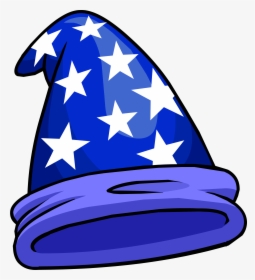 Club Penguin Hat Robe Magician Clip Art - Wizard Hat Transparent Background, HD Png Download, Free Download