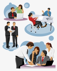 Business People Talking Png -encapsulated Postscript, - Vector Transparent Background People Png Icon, Png Download, Free Download