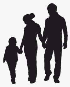 Parent Child Father Silhouette Clip Art - Parents Silhouette Png, Transparent Png, Free Download