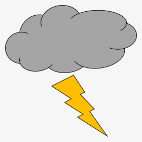 Lightning Thunder And Clipart Transparent Png - Thunder And Lightning Drawing, Png Download, Free Download