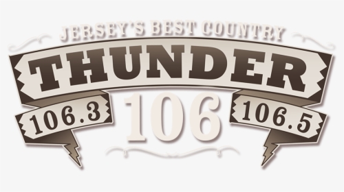 Thunder Main Logo - Thunder 106 Logo, HD Png Download, Free Download