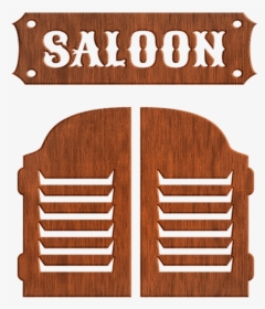 Saloon, Saloon Door, Alcohol, Western, Cowboy - Hardwood, HD Png Download, Free Download