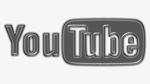 Grey White Logo Of Youtube Transparent Background Grey Youtube Logo Png Png Download Kindpng