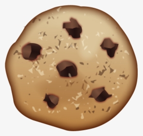 Chocolate Chip Cookie Emoji Png, Transparent Png, Free Download