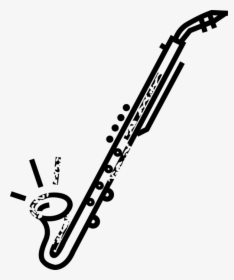 Transparent Clarinet Tenor - Transparent Bass Clarinet Drawing, HD Png Download, Free Download