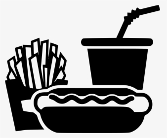 Hot Dog Sausage Soda Cup French Fries - French Fries Icon Png, Transparent Png, Free Download