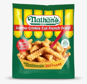 Jumbo Crinkle Cut French Fries - Nathan's Onion Rings, HD Png Download, Free Download