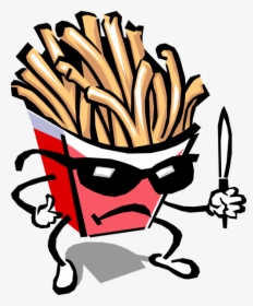 Fries Clipart Vector - Angry French Fry, HD Png Download, Free Download