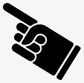 Hand With Extended Pointing Finger - Icono De Mano Apuntando, HD Png Download, Free Download