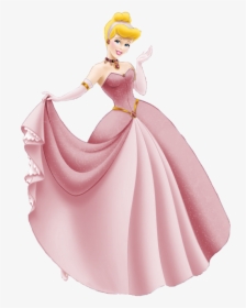 Disney Princess In Which Colour Cinderella Looks Best - Cinderella With Pink Colour Dress, HD Png Download, Free Download