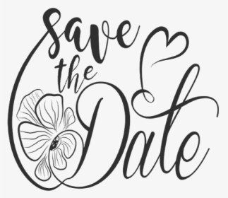 Save The Date Word Art Png Format - Save The Date Png, Transparent Png, Free Download