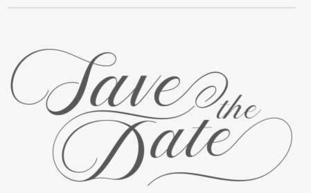 Transparent Save The Date Png - Calligraphy, Png Download, Free Download