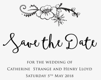 Wedding Save The Date Png, Transparent Png, Free Download