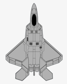 Brown Fighter Jet Clipart - Jet Fighter Top View, HD Png Download, Free Download