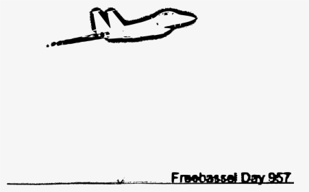Freebassel Day 957 Top Jet Clip Arts - Drawing Jet Cartoon, HD Png Download, Free Download