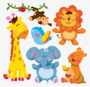 Giraffe Cartoon Animal Illustration - Cute Cartoon Wild Animals, HD Png Download, Free Download