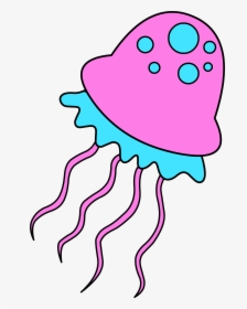 Cute Jellyfish Clipart Free Clipart Images - Clipart Of Jelly Fish, HD Png Download, Free Download