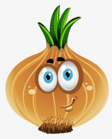 Onions Healthy Vegetables Especially For Those Who - Vegetables Clipart With Face, HD Png Download, Free Download