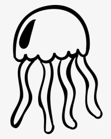 Jellyfish - Jellyfish Clipart Black And White, HD Png Download, Free Download