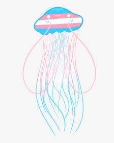 Trans Flag Jellyfish , Png Download - Illustration, Transparent Png, Free Download